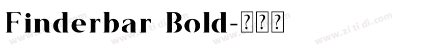 Finderbar Bold字体转换